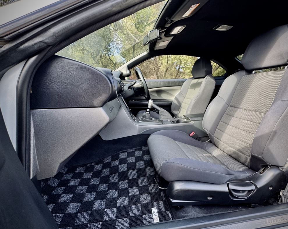 Phase 2 Motortrend (P2M) Checkered Carpet Race Floor Mats - Nissan Silvia S15 (1999-2002)