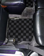 Phase 2 Motortrend (P2M) Checkered Carpet Race Floor Mats - Acura CL Coupe [YA4] (2000-2003)