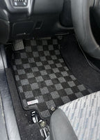 Phase 2 Motortrend (P2M) Checkered Carpet Race Floor Mats Front & Rear - Toyota Celica ST204 (1994-1999)