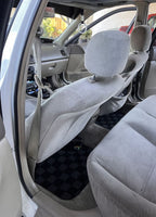Phase 2 Motortrend (P2M) Checkered Carpet Race Floor Mats - Honda Accord Coupe & Sedan (1994-1997)