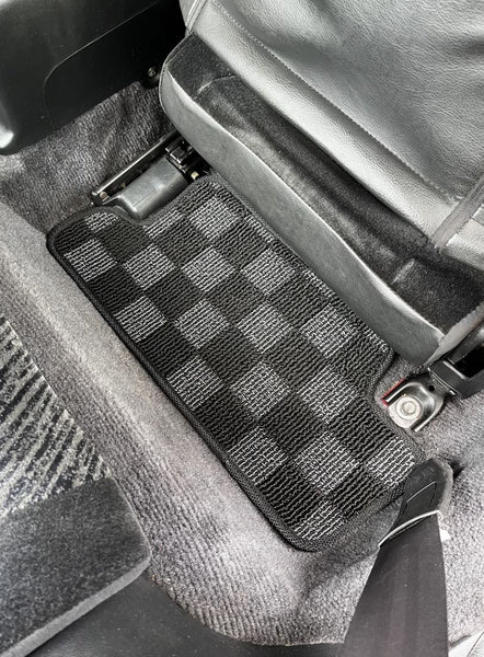 Phase 2 Motortrend (P2M) Checkered Carpet Race Floor Mats - Honda Prelude BA/BB (1992-1996)