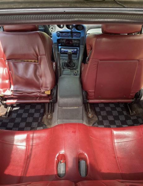 Phase 2 Motortrend (P2M) Checkered Carpet Race Floor Mats - Mitsubishi 3000GT (1991-1995)