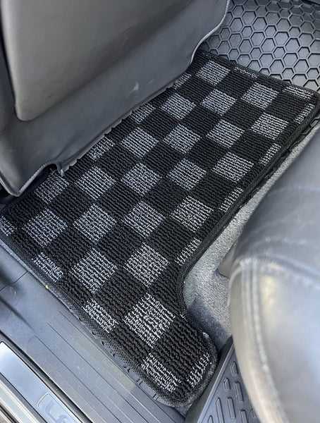 Phase 2 Motortrend (P2M) Checkered Carpet Race Floor Mats - Lexus GX470 UZJ120 (2003-2009)