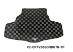Phase 2 Motortrend (P2M) Checkered Carpet Race Trunk Mat - Infiniti G35 Sedan (2007-2008)