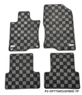 Phase 2 Motortrend (P2M) Checkered Carpet Race Floor Mats - Acura TSX CU1 CU2 (2009-2014)
