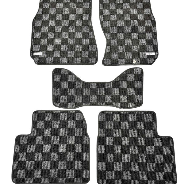 Phase 2 Motortrend (P2M) Checkered Carpet Race Floor Mats - Nissan Skyline R34 GT-R