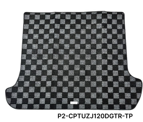 Phase 2 Motortrend (P2M) Checkered Carpet Race Trunk Mat - Lexus GX470 UZJ120 (2003-2009)