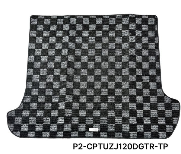 Phase 2 Motortrend (P2M) Checkered Carpet Race Trunk Mat - Lexus GX470 UZJ120 (2003-2009)