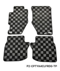 Phase 2 Motortrend (P2M) Checkered Carpet Race Floor Mats - Acura CL Coupe [YA4] (2000-2003)