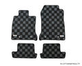 Phase 2 Motortrend (P2M) Front & Rear Checkered Race Carpet Floor Mats - Subaru BRZ (2022+)