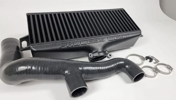 Process West Top Mount Intercooler Kit - Black - Subaru WRX 2022-2023