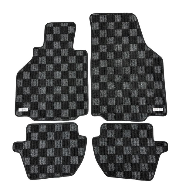 Phase 2 Motortrend (P2M) Checkered Carpet Race Floor Mats - Porsche 911 [996] (1997-2006)