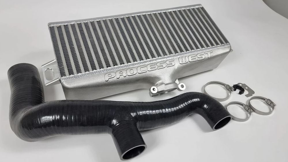 Process West Top Mount Intercooler Kit - Raw - Subaru WRX 2022-2023