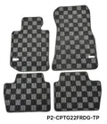 Phase 2 Motortrend (P2M) Checkered Carpet Race Floor Mats - BMW 4-SERIES Coupe G22/G82 (2020-2025)