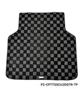 Phase 2 Motortrend (P2M) Checkered Carpet Race Trunk Mat - Acura TSX Wagon CU2 (2009-2014)