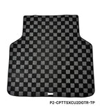 Phase 2 Motortrend (P2M) Checkered Carpet Race Trunk Mat - Acura TSX Wagon CU2 (2009-2014)