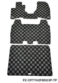 Phase 2 Motortrend (P2M) Checkered Carpet Race Floor Mats - Honda Element YH2 (2003-2008)