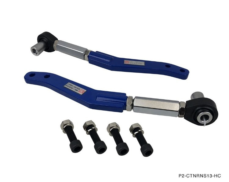 P2M Adjustable Curved Tension Rods - Nissan 180sx 240SX S13 (1989-1994) - P2-CTNRNS13-HC