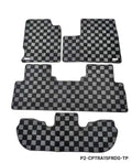 Phase 2 Motortrend (P2M) Checkered Carpet Race Floor Mats - Honda Odyssey RA1-RA5 (1995-1998)