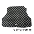 Phase 2 Motortrend (P2M) Checkered Carpet Race Trunk Mat - Honda Civic Coupe EM1 (1996-2000)