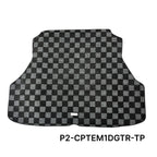 Phase 2 Motortrend (P2M) Checkered Carpet Race Trunk Mat - Honda Civic Coupe EM1 (1996-2000)