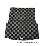 Phase 2 Motortrend (P2M) Checkered Carpet Race Trunk Mat - BMW E46 3-Series (1999-2006)