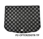 Phase 2 Motortrend (P2M) Checkered Carpet Race Trunk Mat - Honda CR-Z ZF1/ZF2 (2010-2016)