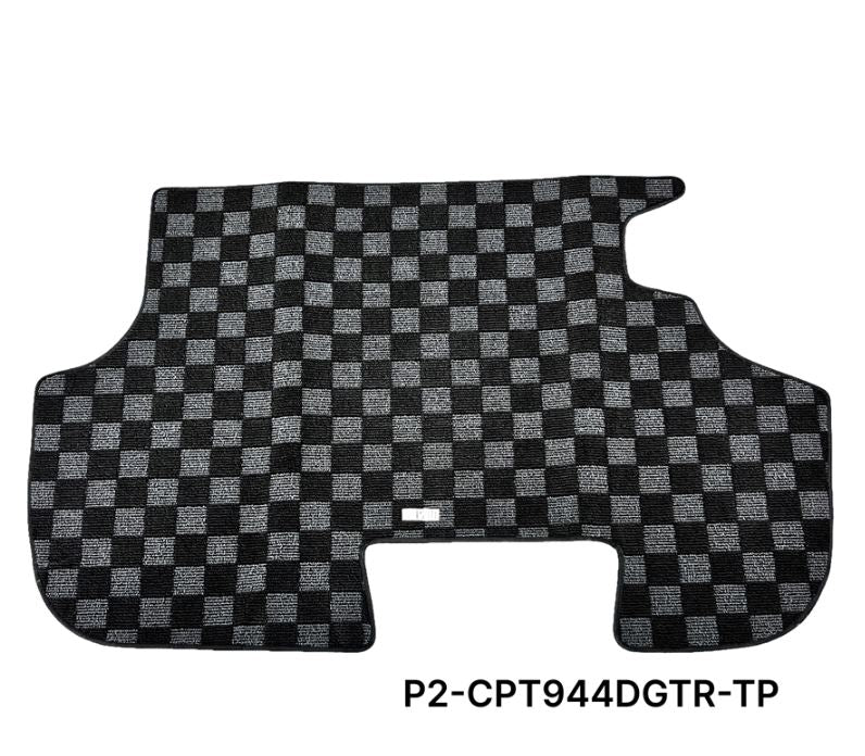 Phase 2 Motortrend (P2M) Checkered Carpet Race Trunk Mat - Porsche 944 Coupe (1982-1991)