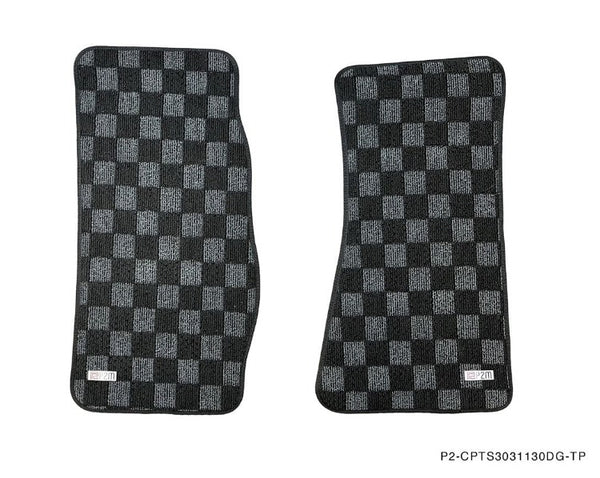 Phase 2 Motortrend (P2M) Checkered Carpet Race Floor Mats - Datsun 240z 260Z 280ZX