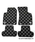 Phase 2 Motortrend (P2M) Checkered Carpet Race Floor Mats - Audi TT MK1 (1998-2006)