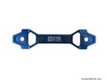 P2M Blue Adjustable Billet Aluminum Battery Bracket - 130mm to 175mm