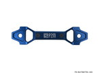 P2M Blue Adjustable Billet Aluminum Battery Bracket - 130mm to 175mm