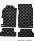 Phase 2 Motortrend (P2M) Checkered Carpet Race Floor Mats - Honda Prelude BB6 (1997-2001)