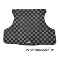 P2M Checkered Carpet Race Trunk Mat - Acura Integra DC2 (1994-2001) - P2-CPTDC2DGTR-TP