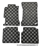 Phase 2 Motortrend (P2M) Checkered Carpet Race Floor Mats - Honda Accord Coupe & Sedan (1994-1997)