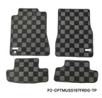 Phase 2 Motortrend (P2M) Checkered Carpet Race Floor Mats - Ford Mustang S197 (2005-2009)