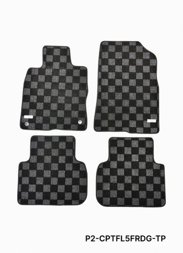 Phase 2 Motortrend (P2M) Checkered Carpet Race Floor Mats - Acura Integra DE5 (2023+)