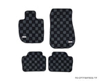 P2M Checkered Floor Mats - BMW F30 3-Series (2011-2019) - P2-CPTF304DFRDG-TP