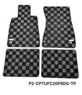 Phase 2 Motortrend (P2M) Checkered Carpet Race Floor Mats - Lexus LS400 UCF20 (1995-2000)