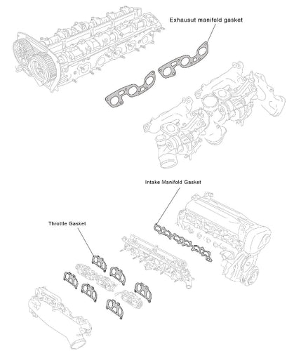 Tomei Intake and Exhaust Manifold Gasket Kit - Nissan Skyline GT-R RB26DETT
