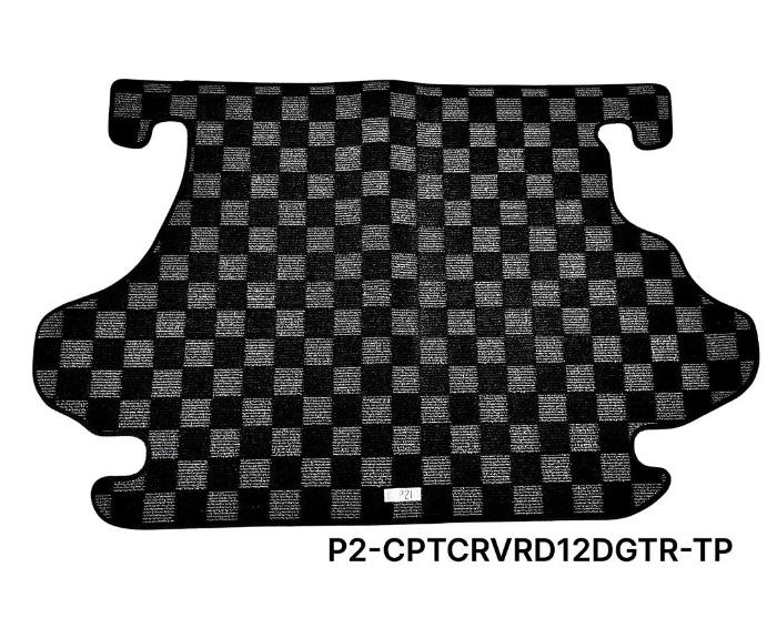 Phase 2 Motortrend (P2M) Checkered Carpet Race Trunk Mat - Honda CR-V RD1 RD2 (1995-2001)