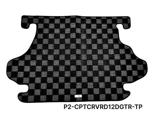 Phase 2 Motortrend (P2M) Checkered Carpet Race Trunk Mat - Honda CR-V RD1 RD2 (1995-2001)