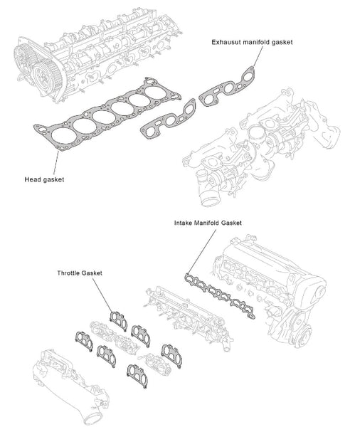 Tomei 87.0-1.8mm Metal Head Gasket Combination Kit - Nissan Skyline GT-R RB26DETT
