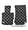 P2M Checkered Front Floor Mats - BMW Z3 Coupe & Roadster (1996-2002) - P2-CPTE367Z3FRDG-TP