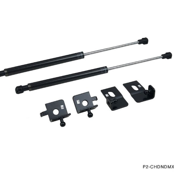 Phase 2 Motortrend (P2M) Carbon Fiber Series Engine Hood Bonnet Dampers Set - Mazda Miata ND (2016+)
