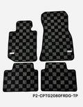 Phase 2 Motortrend (P2M) Checkered Carpet Race Floor Mats - BMW 3-Series Sedan G20 & M3 G80 (2019+)