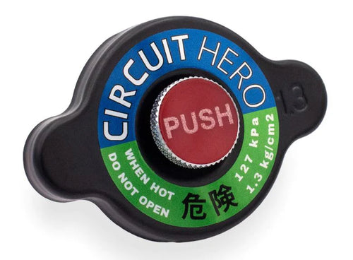 Circuit Hero High Pressure Valved-Radiator Cap Type A - Black