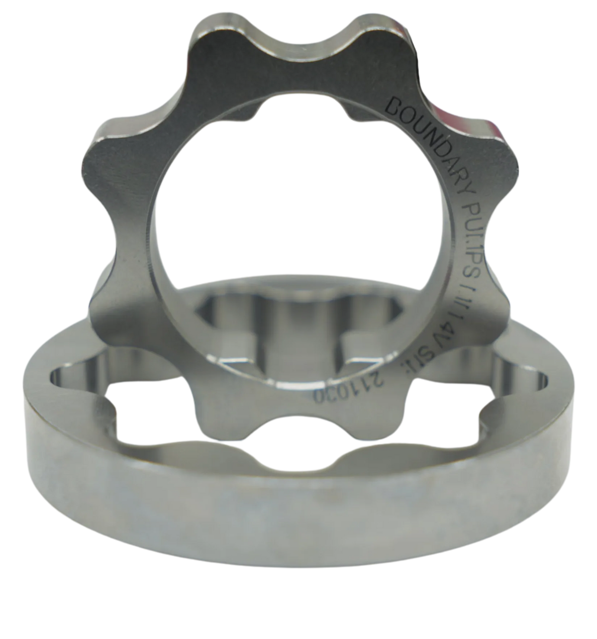 Boundary oil pump gears detail
