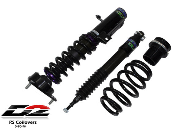 D2 Racing RS Series Coilovers - Toyota Camry CYL, L/LE/XLE/LE HYBRID/XLE HYBRID, FWD/AWD (2018+)