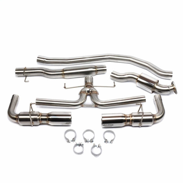 DC Sports Polished Tip Bolt-On Axle Back Exhaust - Honda Civic Si Sedan (2022+)